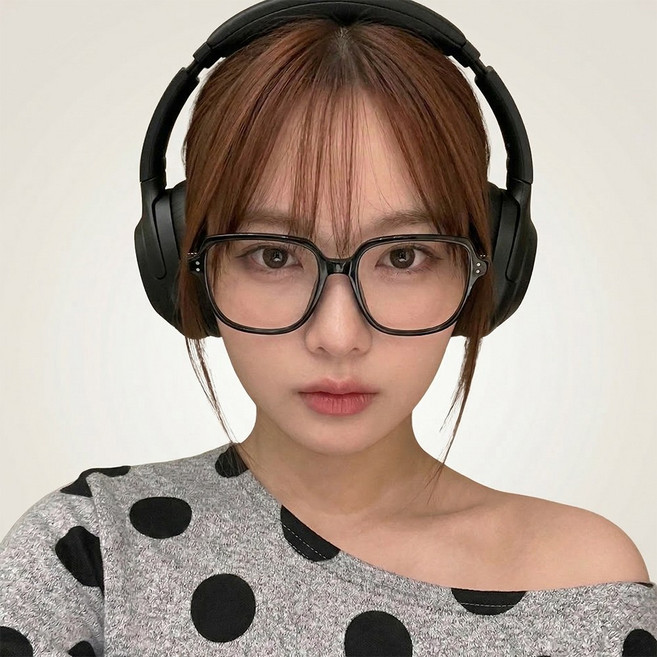 블링살롱 남녀공용 긱시크 빅사이즈 로엔티 스퀘어 뿔테 사각 안경