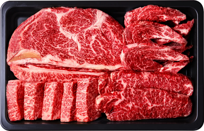 [대정한우]1++등급 투쁠 한우선물 모둠등심 1000g 1kg(선물가방 포함)(등심+살치+채끝+새우살), 1개