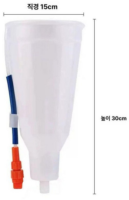 침지기 샤인머스켓 지베린처리기 살충제 농업 과수원 2L, 15cm 컵, 1개