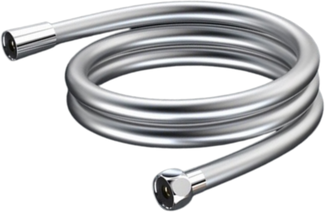 키친9단 물때방지 꼬임방지 PVC 샤워호스 샤워줄, 실버, 2m