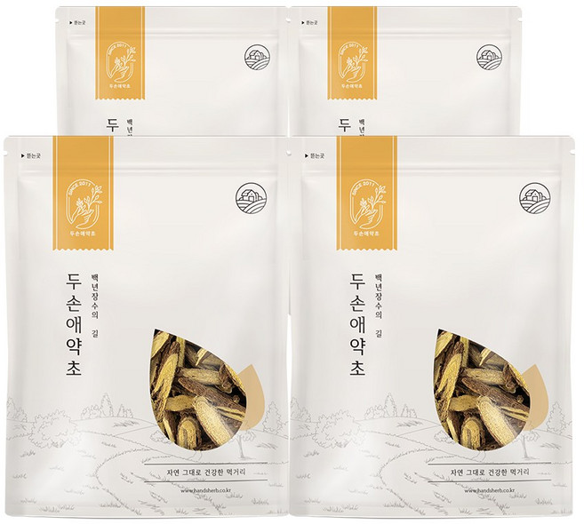 두손애약초 우즈베키스탄 수입 감초 뿌리 감초차 300g, 4개