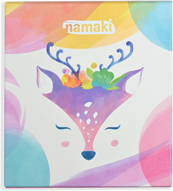 프랑스 나마키 천연 유기농 키즈 아이섀도우 팔레트 7컬러 어린이용 무탈크 색조화장품 France namaki natural organic kids, 1개, Fawn (사슴)