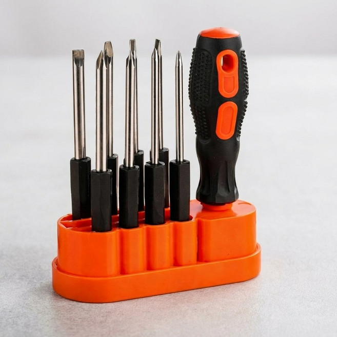 십자 일자 휴대용 미니 드라이버 8종 세트, 1세트