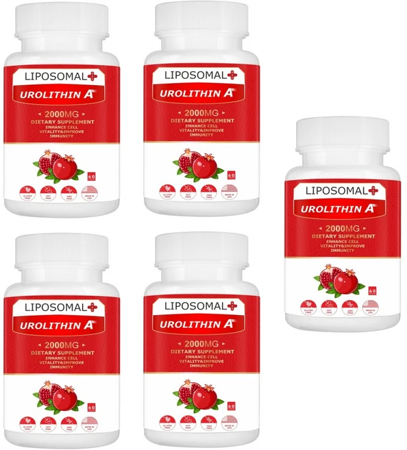 VITACRLLYNMN 리포좀 유로리틴A 2000mg 60캡슐 x5, 60정 - 쿠팡