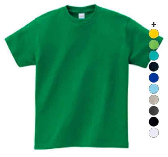 아동용 베이직 17수 라운드 반팔 티셔츠