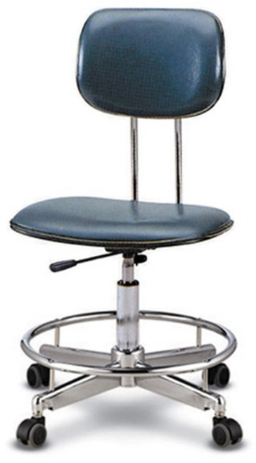 제도 팔무 블루 이동식 작업 작업용 병원 미용실 카운터 보조 공장 연구실 의자, 이동식(로라)