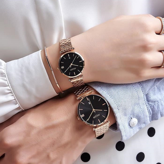 쥴리어스 모던 인텔리전스 남성 여성 커플 메탈 손목시계 JA-1260