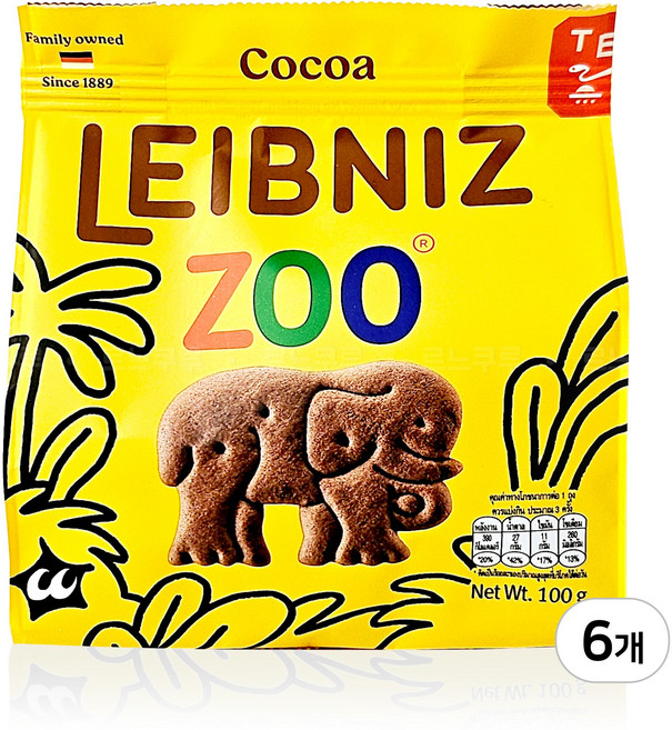 발센 라이브니즈 주 코코아, 6개, 100g