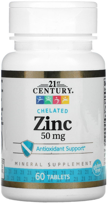 21st 센츄리 킬레이트 아연 50mg 60정, 1개