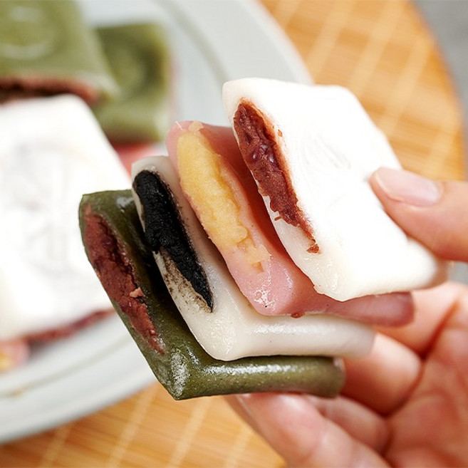 흰팥 쑥팥 고구마 흑임자 앙꼬절편 500g 4종, 단품