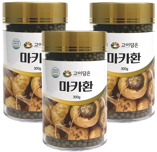 고이담은 마카환 300gX3병/건강환/페루마카/영양제, 300g, 3개