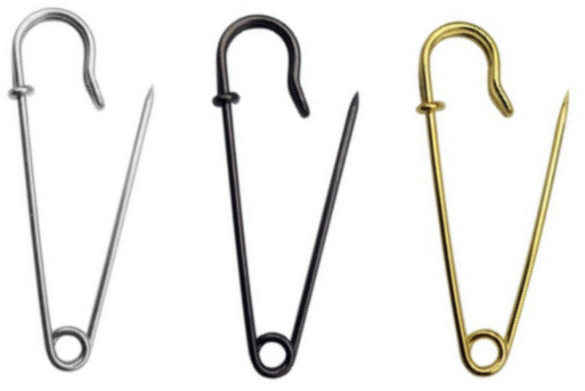 허니듀_침대 이불고정 옷수선 대형 옷핀 57mm 세트, 10개, 실버