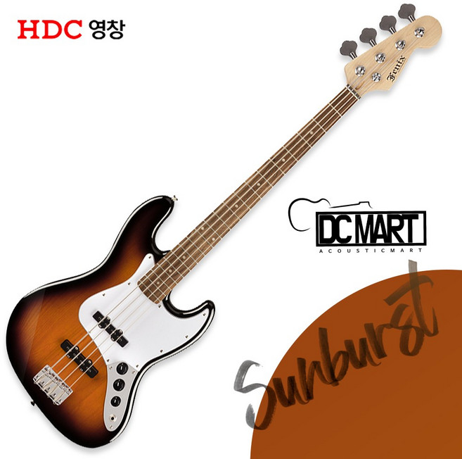 [DC마트 - 리퍼할인] 영창 피닉스 Fenix 재즈베이스 FB-190 Sunburst 썬버스트 입문용 베이스기타, 1개