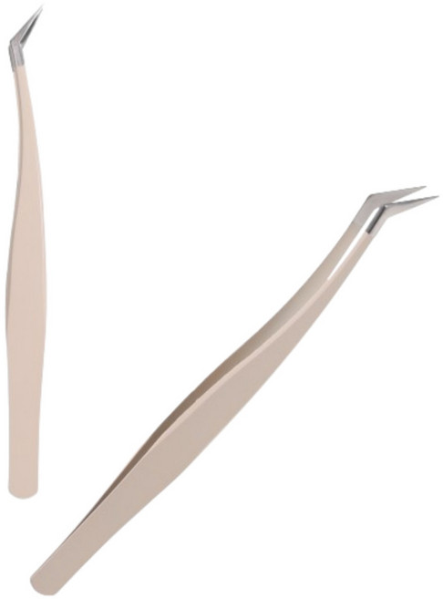 살림살림 속눈썹 트위저 족집게 핀셋, 2개