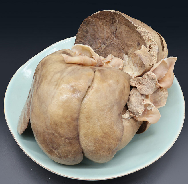 퀸미트 얼리지 않은 냉장 국내산 삶은 순대간 돼지간 돼지1마리분, 1개, 1kg