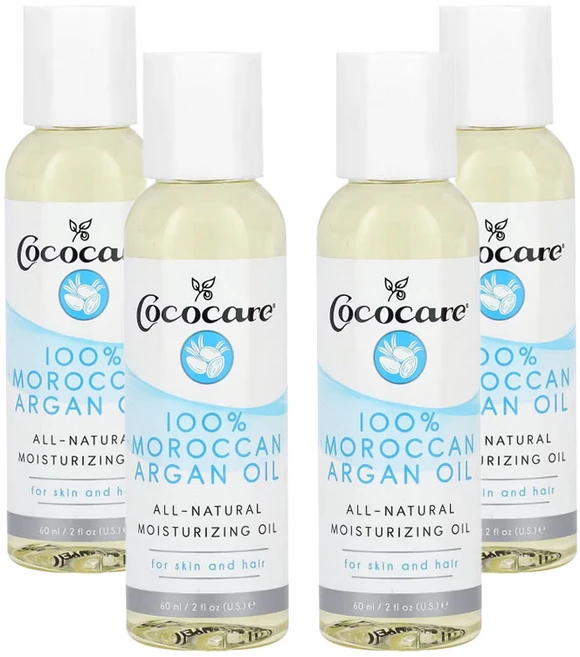 Cococare 코코케어 100% 모로칸 아르간 오일, 4개, 60ml - 쿠팡