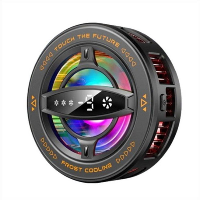 휴대폰 태블릿용 휴대폰 라디에이터 쿨러 Iphone/Android용 2-in-1 클립 자석 게임용 반도체 냉동 장치, 검은색
