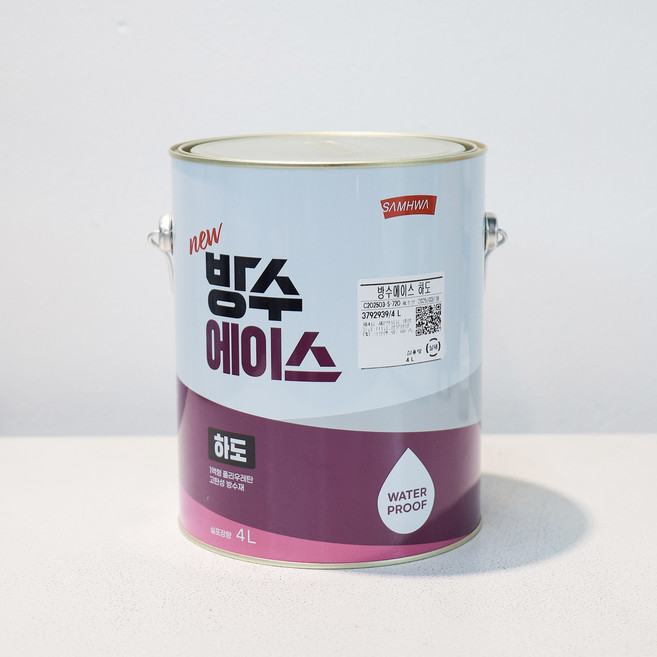 삼화페인트 옥상방수 우레탄 방수에이스 하도, 1개, 4L, 투명