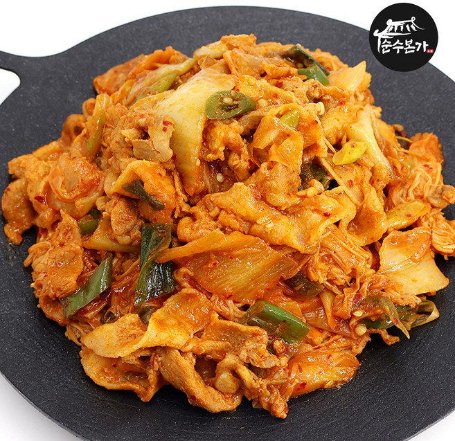 대구 칠성시장 기사식당 간편 두루치기 삼겹 김치 제육볶음 500g, 5개