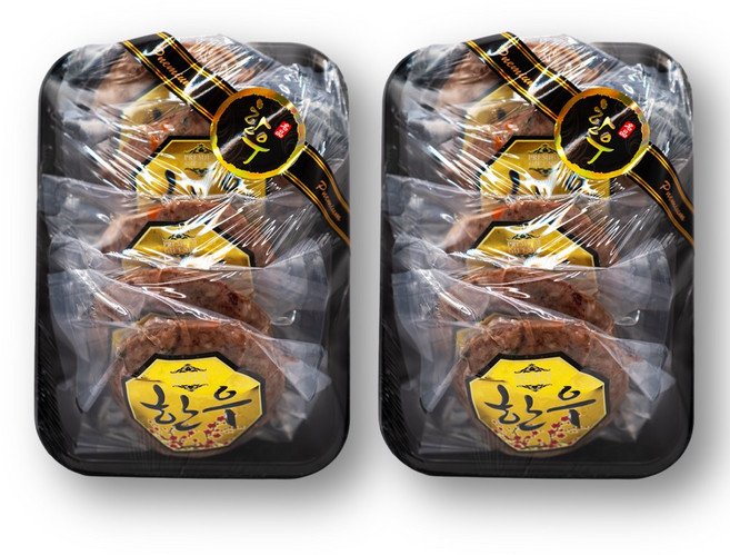 하우스팜 함안 한우대통령 100% 원뿔 한우 떡갈비 스테이크, 10개, 120g