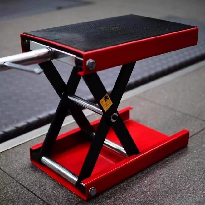 소형 핸드자키 리프트 가구 전동 지렛대 유압 화물 핸드 소형리프트 옮기기, 레드