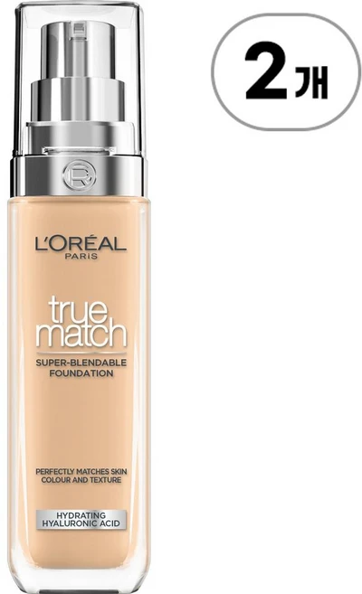 로레알 파리 파운데이션 트루 매치 3.D/W L'ORÉAL PARIS Foundation True Match 3.D/W 30ml, 2개 - 쿠팡