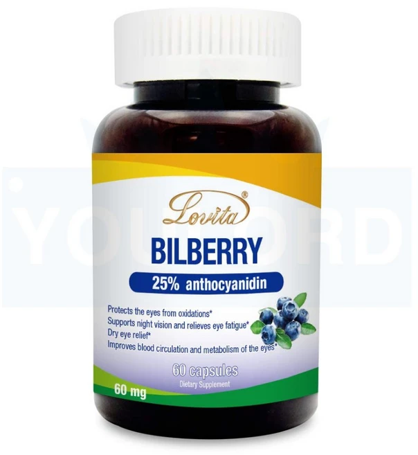 로비타 빌베리 추출물 6000mg 안토시아닌 60캡슐 유로드, 60정, 1개 - 쿠팡