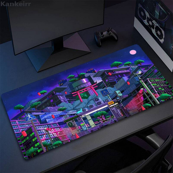 게이밍 장패드 Asus Rog Black Mause 패드 애니 마우스 매트 게임용 컴퓨터 책상 카펫 Pc 게이머 속도, TL2443, 60x30cm