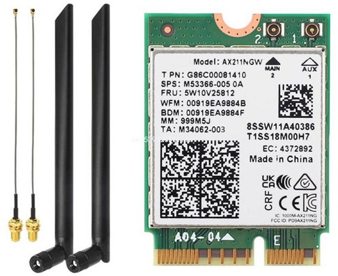 WIFI 모듈 WIFI6E 2 4/5/6G 트라이 밴드 무선 네트워크 카드 CNVio BT5 3 Dropship, 01 CHINA