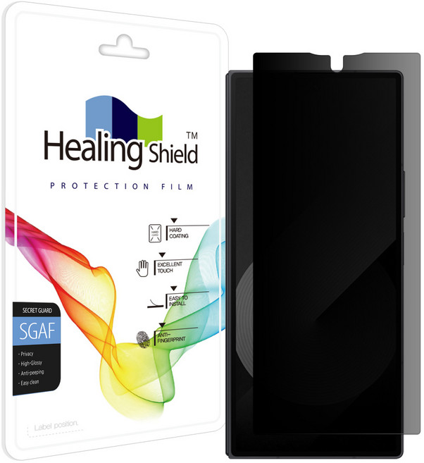 아트박스/힐링쉴드 갤럭시Z폴드 SE 프라이버시 사생활보호필름 외부액정, 1개