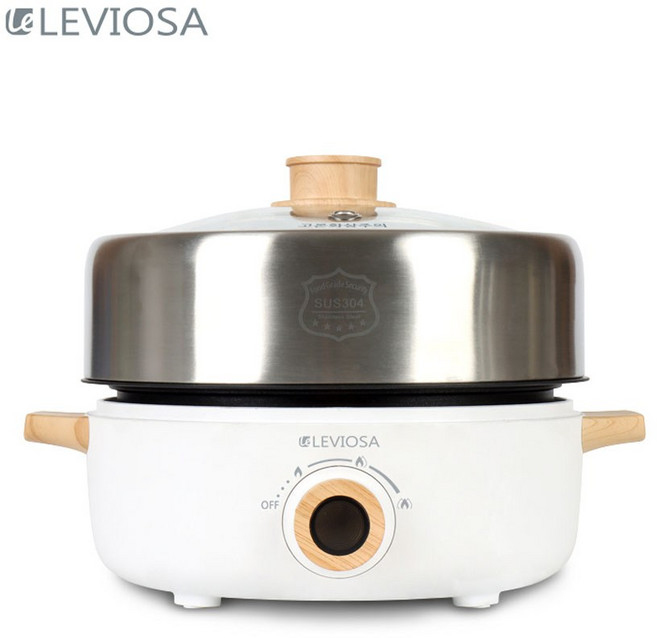 [슈퍼HOT][LEVIOSA] 레비오사 3in1 멀티쿠커 3L 만능팟세트 LE-MU8887, 단품