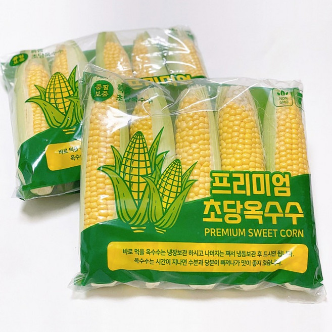 따봉프레시 직접까서 손질한 백화점납품용 의령 꿀당 프리미엄 황제 초당옥수수, 5개, 한입 5cm