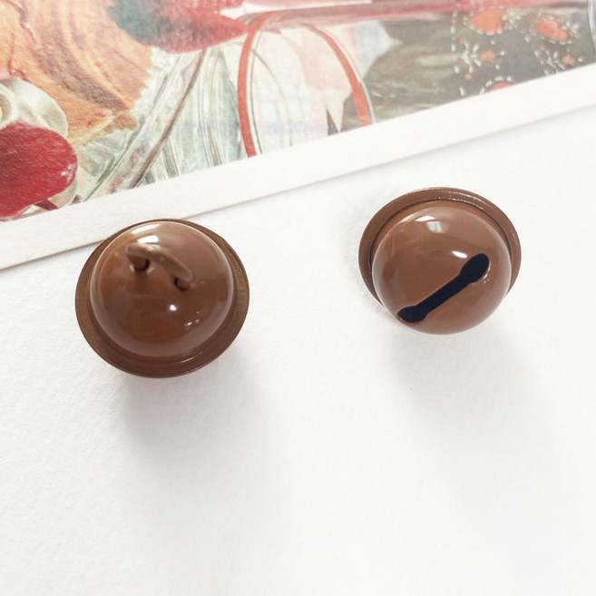 헤세드 4개) 18mm 컬러방울 딸랑이 방울 방울장식, 4개, 브라운