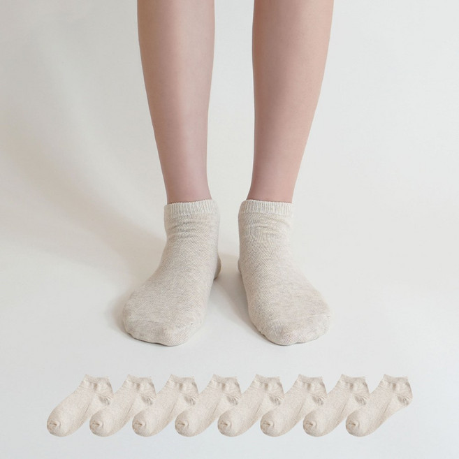 마이싹 여성 2올 프리미엄 스니커즈 양말 8켤레