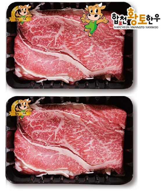 합천축협 합천황토한우 1++등급 불고기 & 샤브샤브, 1팩, 300g
