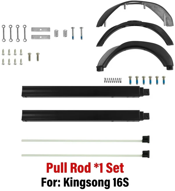 원래 Kingsong 16S 당김 막대 KINGSONG 핸들 전기 외발 자전거 액세서리 부품, 02 1 Set Pull Rod