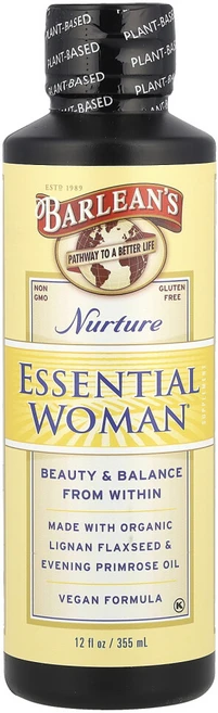 Barleans 발린스- 아마씨 달맞이꽃 오일 오메가3.6.9 에센셜 우먼 너처 355ml, Barlean's 발린스 에센셜 우먼® 너처 12 플, 1개 - 쿠팡