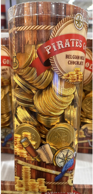 코스트코 동전 초콜릿 파이어리츠 골드 벨지안스타일 밀크 해적 동전 초콜릿, 1.25kg, 1개