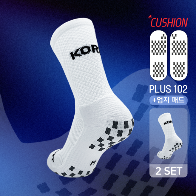 위풋 더블 논슬립 PLUS 크루 삭스 (KOREA) 축구 풋살 스포츠양말 러닝 등산, 핑크