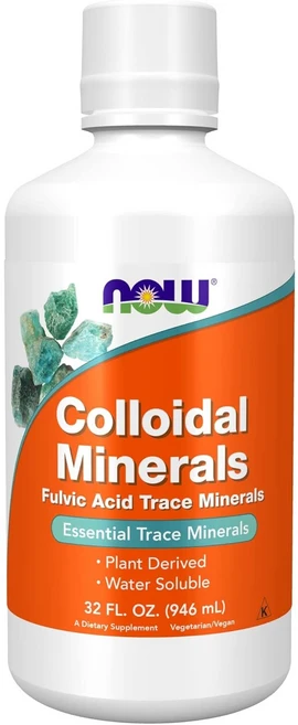 NOW Colloidal Minerals Liquid 나우 콜로이드 미네랄 액상 32oz (946ml) 2팩, 946ml, 2개 - 쿠팡
