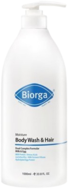 바이오가 모이스춰 바디워시 앤 헤어 스쿠알란 1000 ml, 1개, 1L
