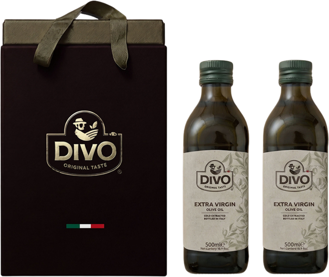 3위 - 디보 이탈리아 엑스트라버진 올리브유 2P 선물세트 500ml x 2병, 1개