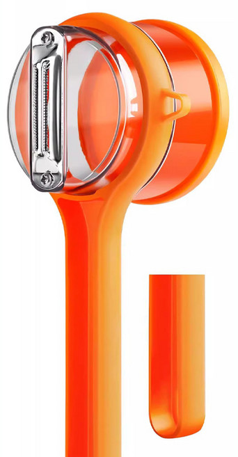 껍질먹는 양손잡이 채칼필러 1개, 오렌지색