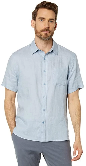 Vince 남성용 긴소매 보온 크루 티 Dk 옥스포드 블루 - 쿠팡