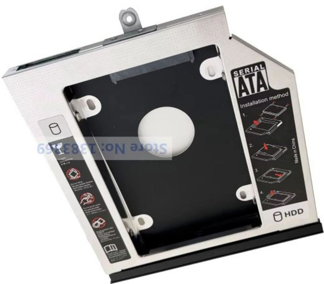 12.7mm 베젤 패널 브래킷 후크 2.5 SATA 하드 드라이브 HDD 광학 캐디 프레임 레노버 씽크패드 L430