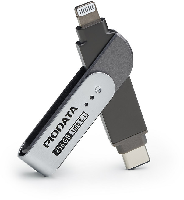 PIODATA iXflash 256GB USB 3.1 隨身碟 支援 iPhone/iPad/Android/Windows/Mac, 1個