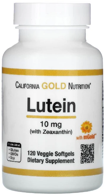 캘리포니아 골드 뉴트리션 루테인 및 제아잔틴 10mg 베지 소프트젤 120정, 1개 - 쿠팡