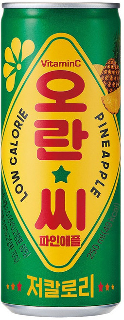 동아오츠카 오란씨 파인애플 캔, 250ml, 30개