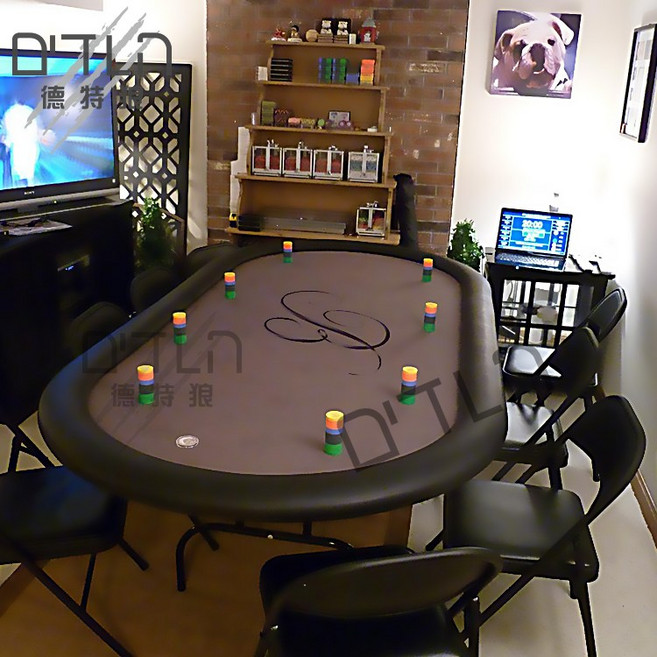 접이식 포커 테이블 텍사스 칩 테이블 맞춤형 타원형, 옵션2. 213X106, 1개