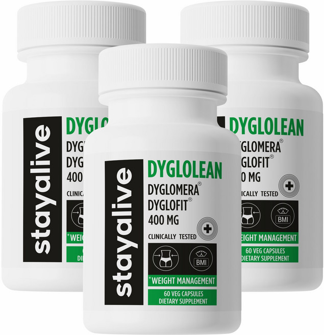 Stayalive Dyloglean Dyglofit 디글로핏 미국 특허 원료 다이글로메라 다이어트 8000%농축, 3개, 60정